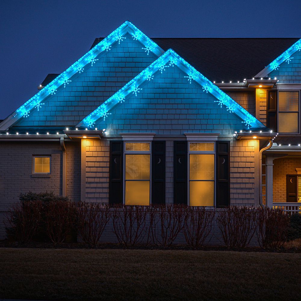 LED SNOWFLAKE FREESTYLE LINKABLE (ICE BLUE) - Set of 12- #LED-SFL44IB